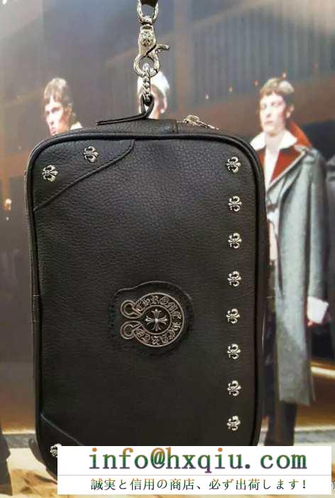 スタイルアップ効果 2016春夏 chrome hearts クロムハーツ非凡な容量 ビジネスケース/セカンドバッグ