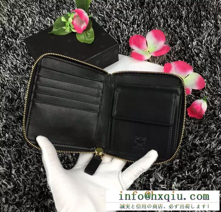 爆買い大得価MCM エムシーエム 財布 ラウンドファスナー ミニ財布 小銭入れ コンパクト ミニウォレット レディース