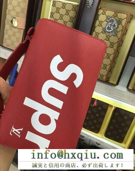 数量限定定番SUPREME シュプリーム 偽物 ポーチ 長財布 小物入れ 使いやすい 大容量 収納力 ファスナー 2色可選
