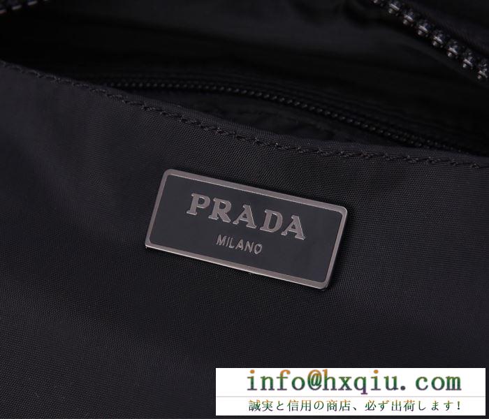 PRADA プラダ ショルダーバッグ コピー メンズ シンプル派の定番コーデに 大容量 ブラック 2020通販 ブランド 最安値