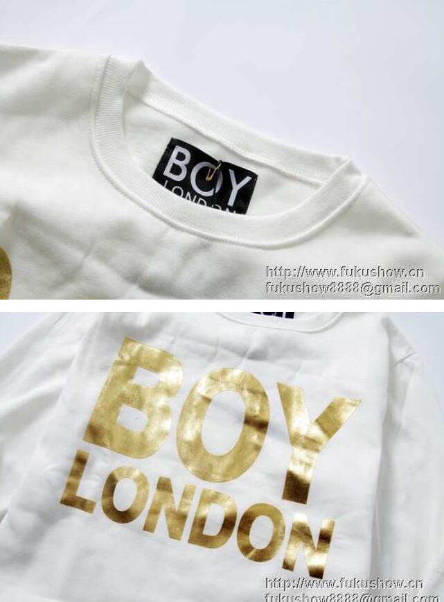 100%本物保証 boy london ボーイロンドン パーカー メンズファッション ロゴプリント スウェット ブラック ホワイト クルーネック