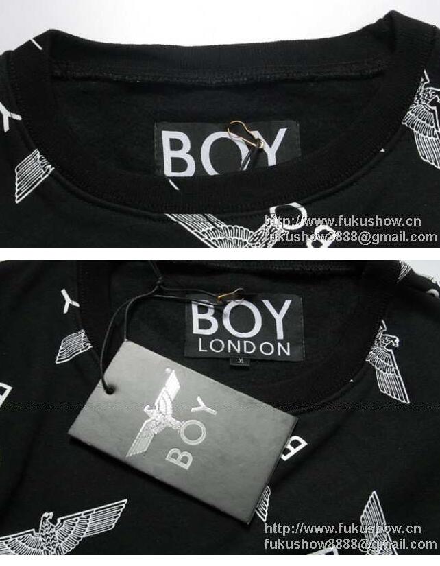 HOTお買い得 boy london ボーイロンドン パーカー メンズ ブラック ホワイト総柄 メンズスウェット 春夏新作