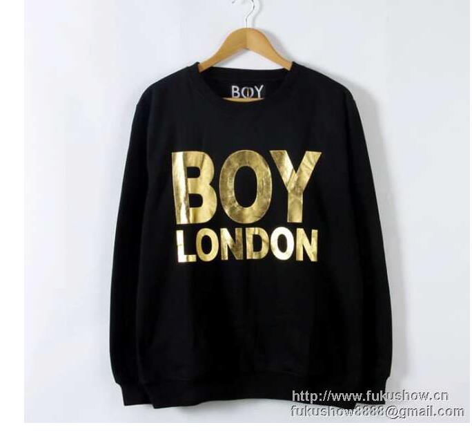 100%本物保証 boy london ボーイロンドン パーカー メンズファッション ロゴプリント スウェット ブラック ホワイト クルーネック