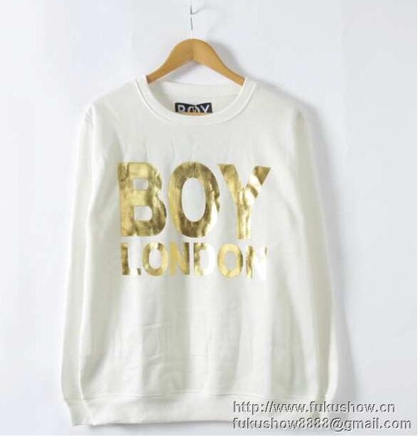 100%本物保証 boy london ボーイロンドン パーカー メンズファッション ロゴプリント スウェット ブラック ホワイト クルーネック