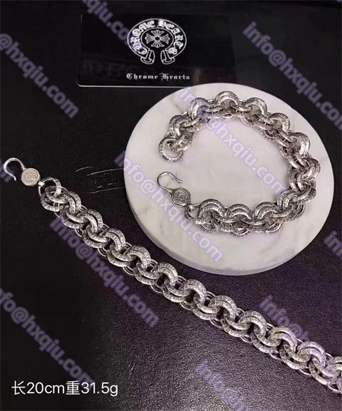 CHROME HEARTS レターダブルループブレスレット
