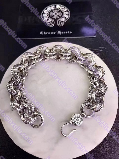 CHROME HEARTS レターダブルループブレスレット