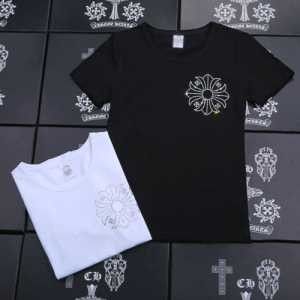 欧米韓流/雑誌 2016春夏 CHROME HEARTS クロムハーツ 半袖Tシャツ 男女兼用 2色可選