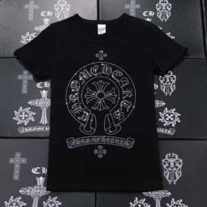 人気が爆発 2016春夏 CHROME HEARTS クロムハーツ 半袖Tシャツ 男女兼用 2色可選