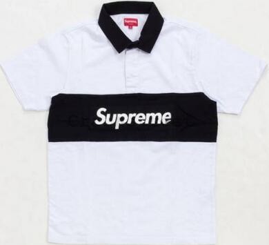 ボタンデザイン　ボックスロゴ　Supreme シュプリーム　半袖Tシャツ　ホワイト　2016.