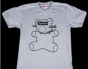 様々なシーンで活躍　Supreme　シュプリーム　半袖Tシャツ　グレー　2016.