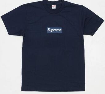 夏大活躍! Supreme シュプリーム メンズボックスロゴ半袖Tシャツ ネイビー.