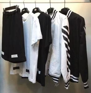 人気が爆発 2016-17新作 オフホワイト セットアップ上下（Tシャツ+上着+ズボン）
