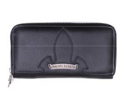 超激得大人気CHROME HEARTS クロムハーツ 財布 長財布 レザー 本革 小銭入れあり ファスナー 男女兼用