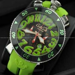 爆買い新作GAGA MILANOガガミラノ クロノグラフ 48MM 6054.2 日本製クオーツ 6針 日付表示 防水 腕時計 男女兼用