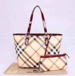 お買い得高品質BURBERRY バーバリー 3489044 ハンドバッグ PVC×レザー トートバック 手提げ a4収納 女性用