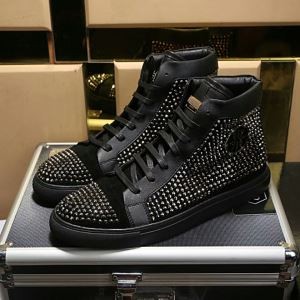 人気 ランキング フィリッププレイン 2017秋冬季超人気 ハイトップシューズ PHILIPP PLEIN 爆買い得価