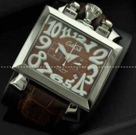 品質保証定番人気 GaGa MILANO ナポレオーネ ガガミラノ コピー メンズ 時計 腕時計 ウォッチ 男性用腕時計 シルバー ブラウン 5針