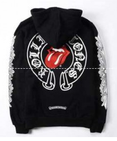 秋冬超激得大人気ストリートCHROME HEARTS クロム ハーツ パーカー コピー バックプリント 裏起毛 フード付き 長袖