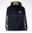 2017-2017年モデル入荷 VANS バンズ ダウンジャケット メンズ ブラック カモ ロゴ入り ブルゾン 防寒着アウター コート メンズファッション