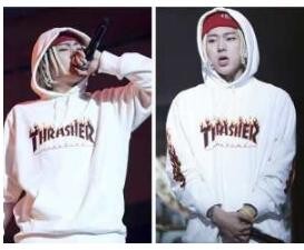 SUPREME x Thrasher Pullover スラッシャー シュプリーム コピー パーカー 人気新品  秋冬 レディース メンズファッション通販 ブラック ホワイト コットン