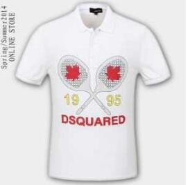 スーパー ブランド コピー DSQUARED2 Tシャツ コットン 品質保証新品 ポロシャツ ディースクエアード プリント 半袖 メンズ 人気 ブラック ホワイト 赤 コットン