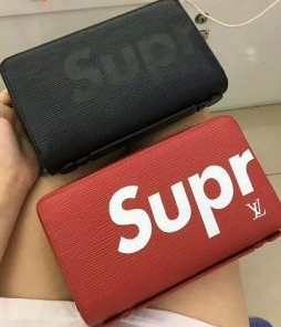 数量限定定番SUPREME シュプリーム 偽物 ポーチ 長財布 小物入れ 使いやすい 大容量 収納力 ファスナー 2色可選