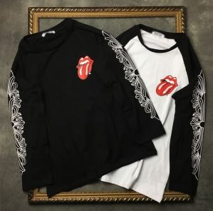 秋冬最安値新品CHROME HEARTS クロム ハーツ スーパー コピー バックプリント  長袖 tシャツ ロンT 2色可選 男女兼用