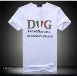 2018春夏 Dolce&Gabbana ドルガバ コピー クルーネック 大人気 メンズ 半袖Tシャツ ブラック ホワイト コットン ロゴ英字プリント 新作入荷最新作