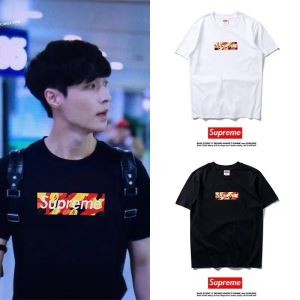 FW新作 大人気 新品 SUPREME Tシャツ シュプリーム 半袖 Brooklyn Camo Box Logo Tee メンズ Tシャツ コットン ボックスロゴ  ブラック ホワイト
