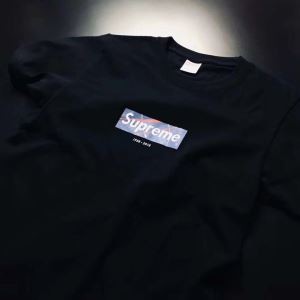 SUPREME コピー ボックスロゴTシャツ メンズ シュプリーム トップス 2018春夏 レディース Tシャツ 半袖 コットン 人気定番 クルーネック 綿 黒白