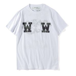 春夏品質保証低価OFF-WHITE オフホワイト 通販 バックプリント ゆるシルエット オーバーサイズ Tシャツ 半袖 2色可選