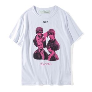 春夏人気定番安いストリート系OFF-WHITE オフホワイト tシャツ 新作 プリント おしゃれ カットソー  トップス 半袖 2色可選