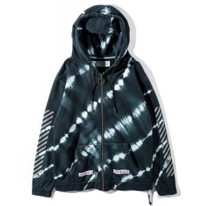 春秋数量限定爆買いOff-Whiteオフホワイト コピー総柄プリントジップアップアウトドアアウター大きいサイズ長袖