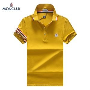 春夏お買い得新品MONCLERモンクレール ポロシャツメンズ刺繍ポロPOLOビジネス対応ゴルフウェア半袖4色可選