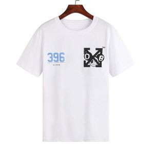 春夏品質保証低価OFF-WHITEオフホワイト コピーおもしろいバックプリントビッグTシャツカットソー半袖2色可選