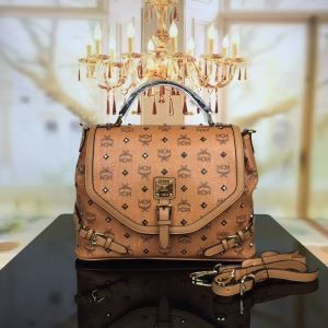 品質保証定番MCMエムシーエム バッグ コピー品レザーおしゃれショルダーバッグハンドバッグレディース3色可選