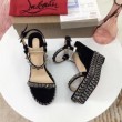 春夏限定セール低価Christian Louboutinクリスチャン ルブタン コピー痛くないサンダルウェッジ厚底レディース