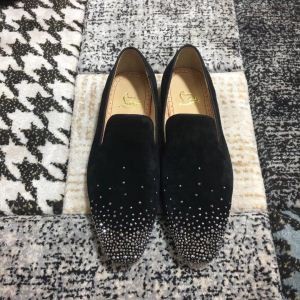 激安大特価安いChristian Louboutinクリスチャン ルブタン コピーDandelion Degra Flatローファー革靴1180352CM47