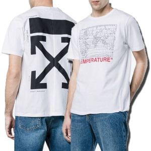 2018年NEWモデルオフホワイトファッションに役立つ 2色可選 半袖TシャツOff-White