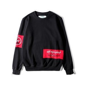 2018年モデル入荷Off-Whiteオフホワイト トレーナー 偽物バックプリントスウェット長袖ルームウェア黒白