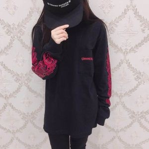 雑誌掲載のアイテム  クロムハーツ CHROME HEARTS  今年活躍した　長袖Tシャツ 2色可選