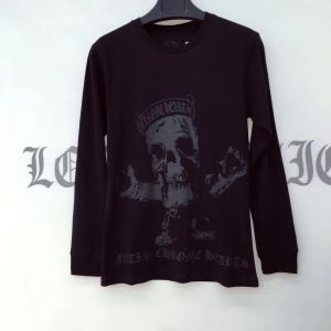 クロム ハーツ コピーchrome heartsゆるりロングスリーブTシャツメンズ長袖Tシャツプリントコットントップス新作人気おしゃれ秋冬