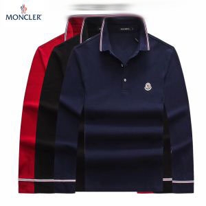 Monclerモンクレール ポロTシャツ コピー数量限定定番人気ロゴ長袖tシャツメンズファッショントップスポロシャツ38663099