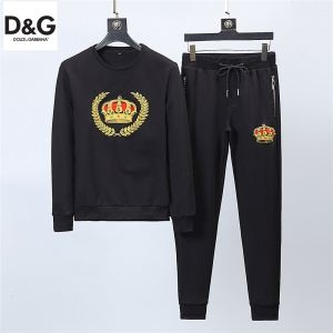 ドルガバ 服 コピーHOT人気セールDOLCE & GABBANAメンズクルーネックコットンスウェットシャツスポーツウェアブラック
