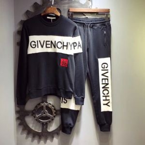 GIVENCHYジバンシー コピー上下セットトレーナートップスクルーネックスウェットシャツ刺繍ロゴスポーツウェアルームウェア