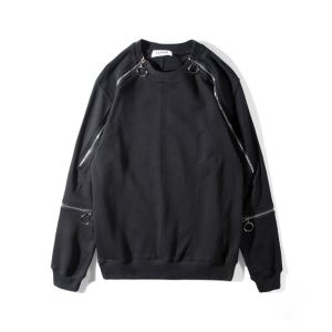 ジバンシー コピーGIVENCHY2018/19秋冬メンズコレクション今季新作デザインクルーネックブラックスウェットトレーナー