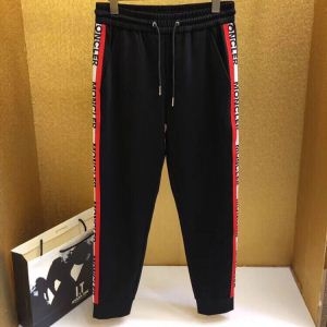 MONCLERモンクレール スウェットパンツ コピー18SS 87034 00 8299Rメンズサイドストライプコットンウェットパンツ