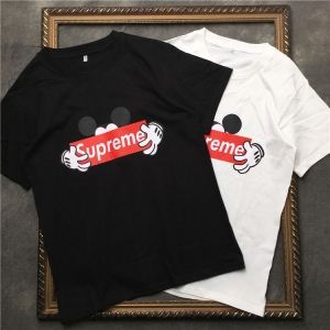 Supreme × Disneyシュプリーム tシャツ 偽物 通販カットソー優れた着心地抜群のメンズ半袖キレイなシルエット