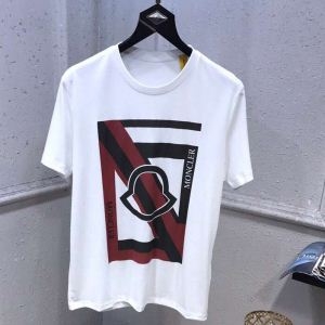 モンクレール tシャツ コピーMONCLER GENIUS Craig Greenロゴ超レアな新作メンズ半袖ホワイト上質なコットン8000450809CS-035