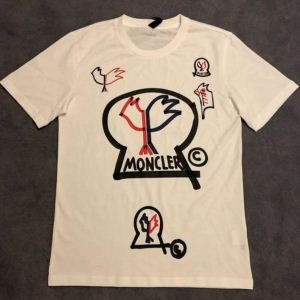 2019年夏季新作Monclerモンクレール tシャツ コピーホワイトメンズクルーネック半袖メンズファッション